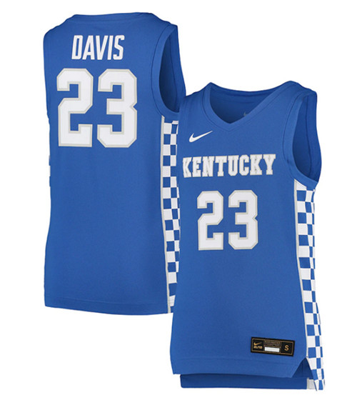 Men's Kentucky Wildcats Custom Blue Stitched Basketball Jersey